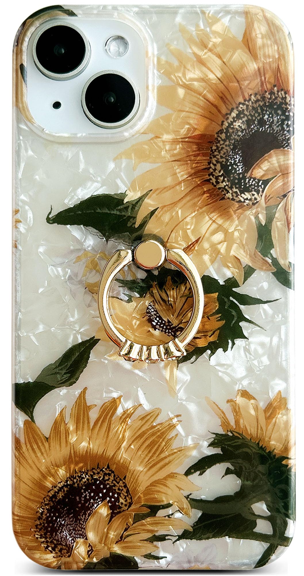 Amazon.com: Qokey for iPhone 13/14 Case 6.1 inch,Flower Design